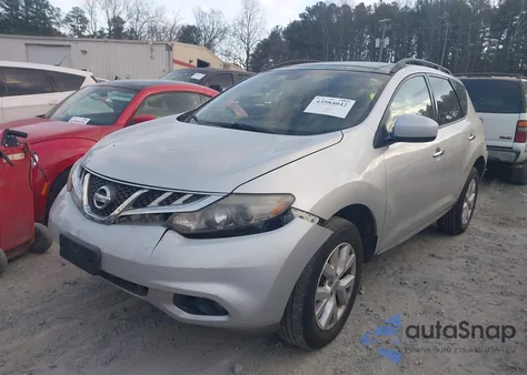 2012 Nissan Murano Sl из США, поврежденный, VIN JN8AZ1MW7CW233703